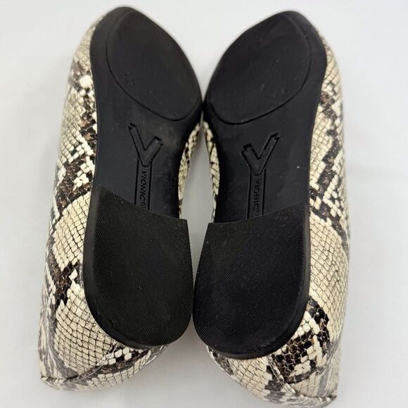 Vionic HAYES Cream Brown Snakeskin Print Slip On Orthotic Driving Loafers - Picture 14 of 16